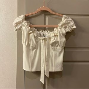 I.AM.GIA white/cream Naomi top